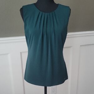 Calvin Klein Teal Sleeveless Blouse